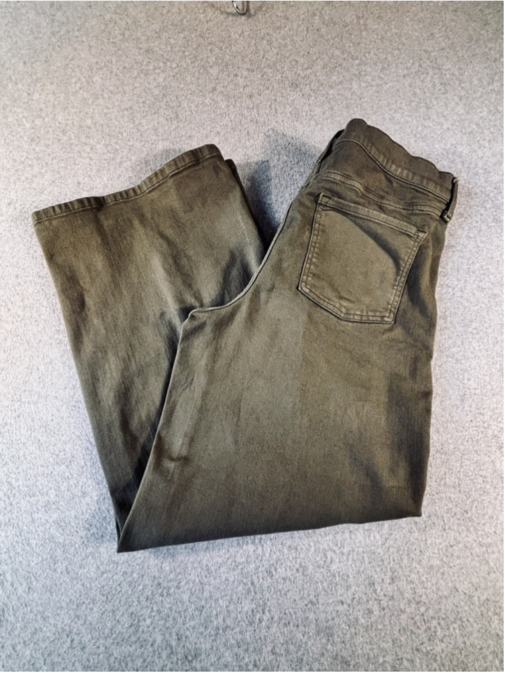 Banana Republic High Rise Wide Leg Jeans Women’s 32/14 Olive Green Stretch